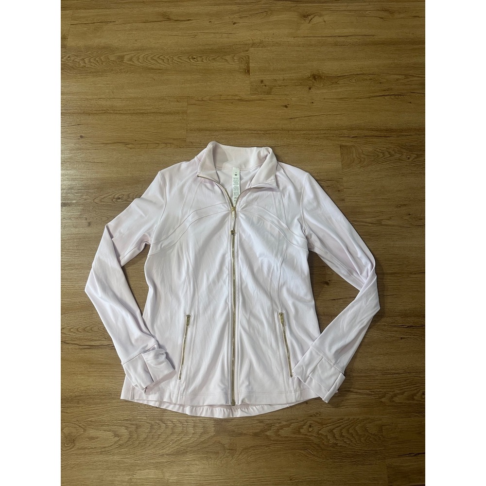 Lululemon Define Jacket Nulu Blissful Pink Gold Zip Women's Size 14